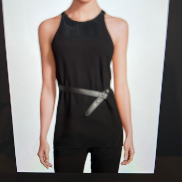 NWT Theory Yvetta Top with Leather Straps - Picture 13 of 16